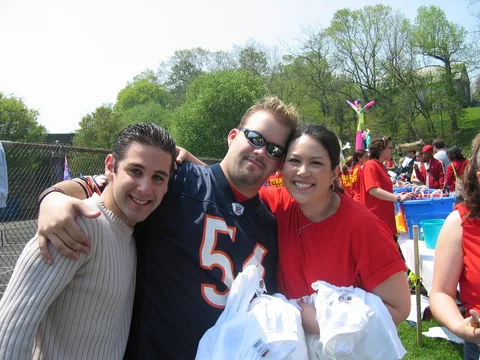 Frank, Don, and Laura are celebrating the end of the academic year.