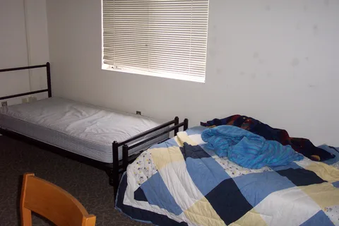Two of Sarah's roommates had moved out during the previous week, so Steve was provided with an entire suite to himself. 
