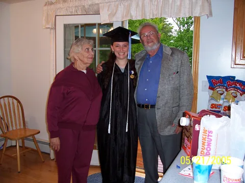 Sarah and her grandparents, who live on York Road across from the Home Depot in Willow Grove. 