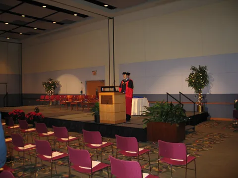 Dean Calvert called the ceremonies to order. 