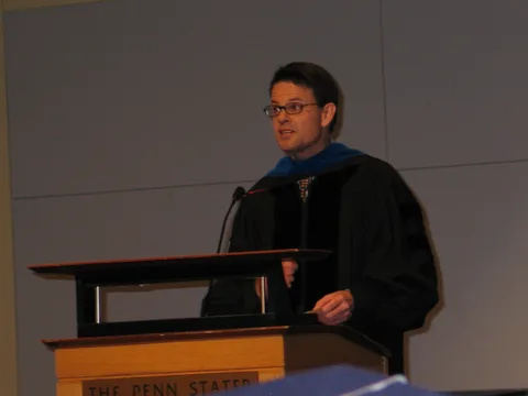 Dr. Calvert finished his speech relatively quickly, and all the speeches were (thankfully) brief and well-spoken. 