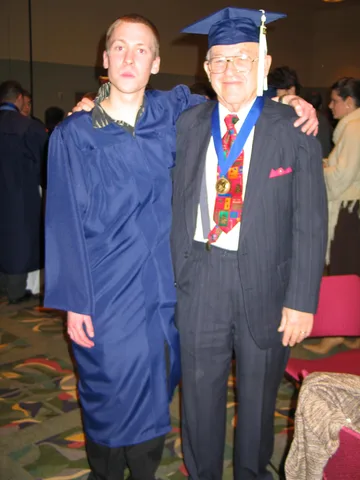 Henry Sokolowski attended Penn State 64 years prior to this medals ceremony. 