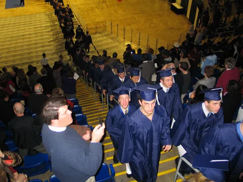 Steve Sokolowski was the second-last to have his name read and thus was one of the last to file out of the stadium. 