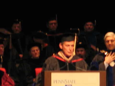 The commencement speaker, the only one of the day, was the head of the National Science Foundation. 
