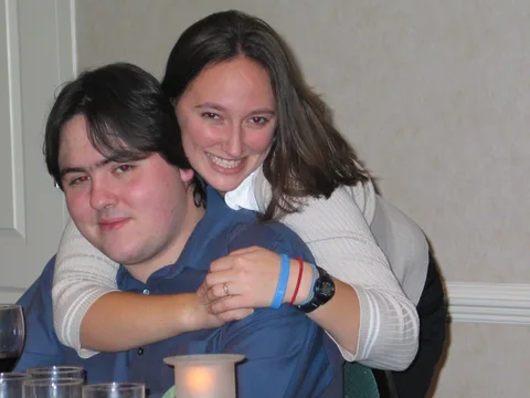 Perhaps the best picture of the entire group, Sarah flirted next with John Silvestri. 