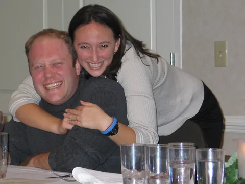 If Gary's girlfriend sees this picture, she will probably kill him. 