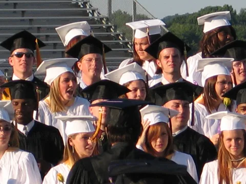 In 2000, Mr. Daher said that the graduates tend to pull together around the time of the Senior Prom. In this picture, the cliques and social groups have disappeared.