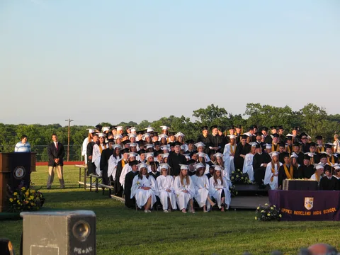 The Upper Moreland Alma Mater was played at some point during the ceremony. The song was written by an Upper Moreland graduate.