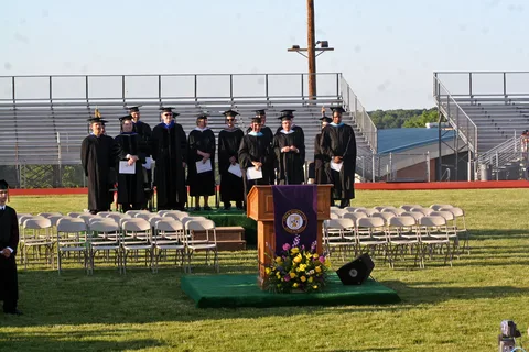 The Board of Education arrived first and presided over the ceremonies.
