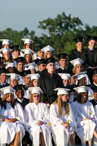 Christopher was awarded three scholarships, more than all except two others. Here, he stands to be recognized.