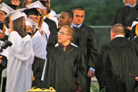 Whereas most graduation ceremonies are rife with emotion, Chris was unfazed.