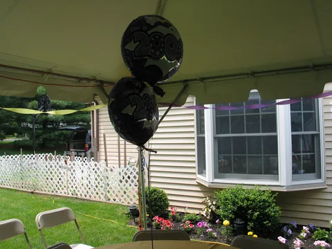 These flowers, planted by Jean Sokolowski, added ambience to the scene.