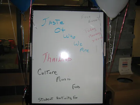 The Banners of Hope were posted inside room 108 Lares during A Taste of Who We Are: Thailand.