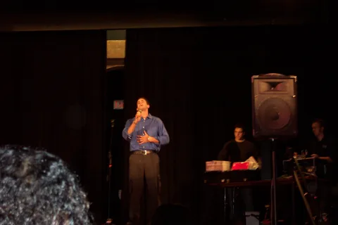 Ryan Merrigan wowed the audience by crooning popular ballads.  He previously made the last non-televised round of American Idol. 