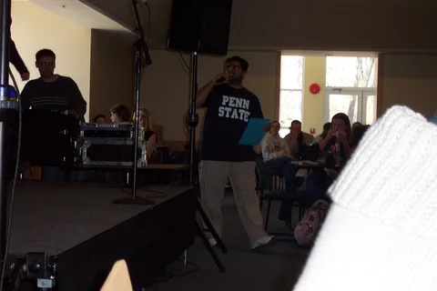 Ninad Pendharkar served as the master of ceremonies for the Campus Idol sendoff ceremony.