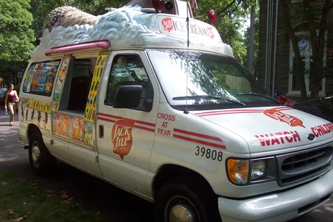 This ice cream truck was paid for by the Student Activities Fee. 
