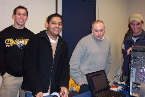 Shivang Patel, Joseph Oakes, and others represented the computer networking club. 