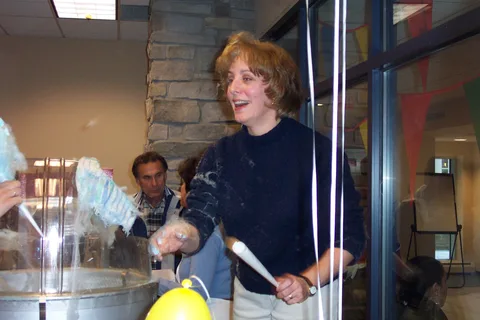 Marcia is overjoyed to be helping students. 
