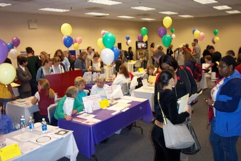 A view of the entire fair area.