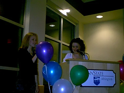 Amy Frizzell was next inaugurated by then-Secretary Regina Fetterolf.