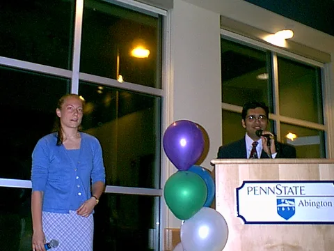 Bridget Daly was all business, as usual, as Vice President Ninad Pendharkar administered the oath of office.