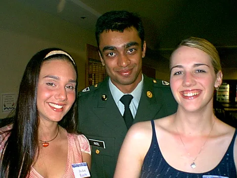 Jayneel Patel poses with his two girls: Jackie Egitto and Kristina Amodei.