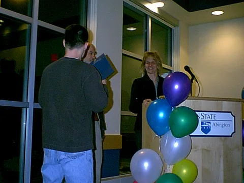 Lisa Morris recognized Peer Assistants at the banquet as well.
