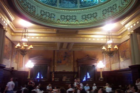 The Supreme Court's chambers were impressive.
