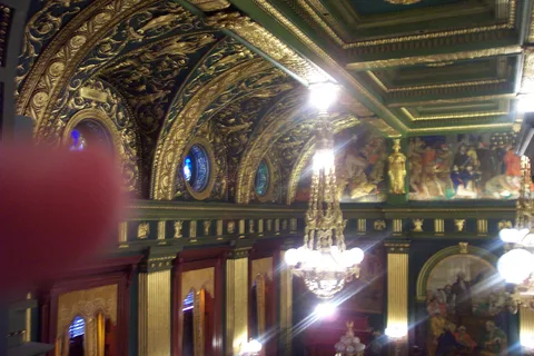The ceiling of the House chamber.