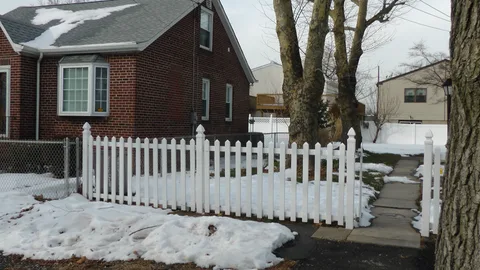 A view of the yard, looking south towards 9220 Torresdale Ave.