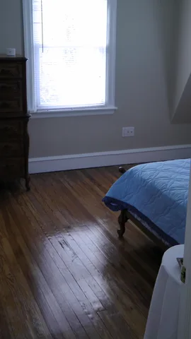 The master bedroom, looking in from the doorway.