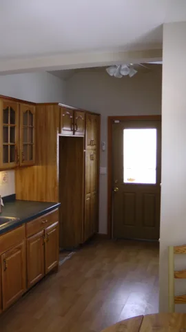 A closeup of the kitchen cooking area.