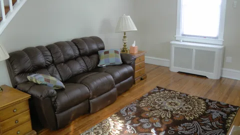 A shot of the spacious living room.