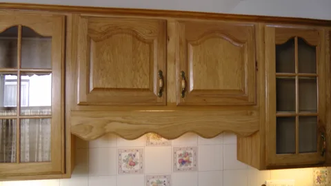 The cabinets are in perfect condition and bear no scratches, scrapes, mold, or water damage.