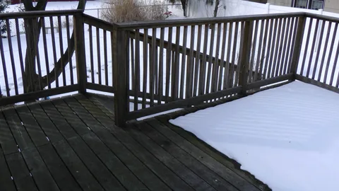 The house is handicapped-accessible through the use of this ramp on the back deck.