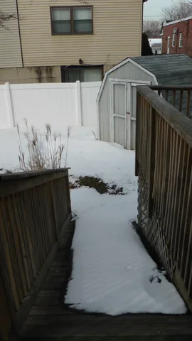 A closeup of the handicapped-accessible ramp.